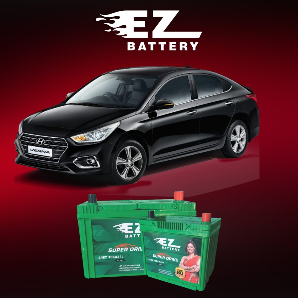 Hyundai Verna car battery
